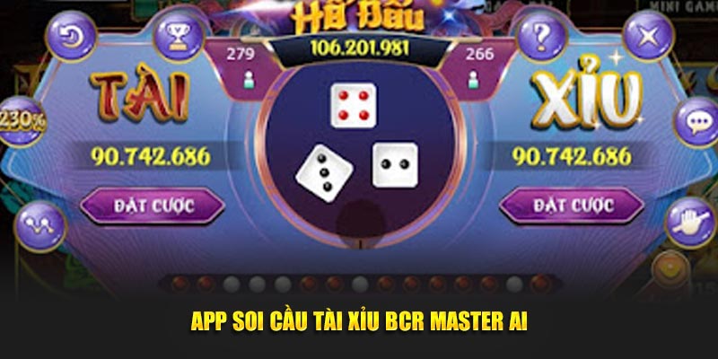 App soi cầu tài xỉu BCR Master AI